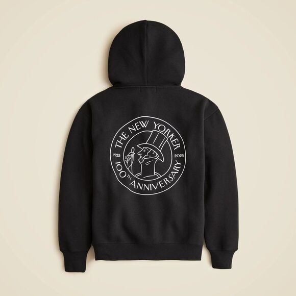 NWT J CREW x The New Yorker Limited-edition relaxed hoodie in heritage fleece - Picture 5 of 7